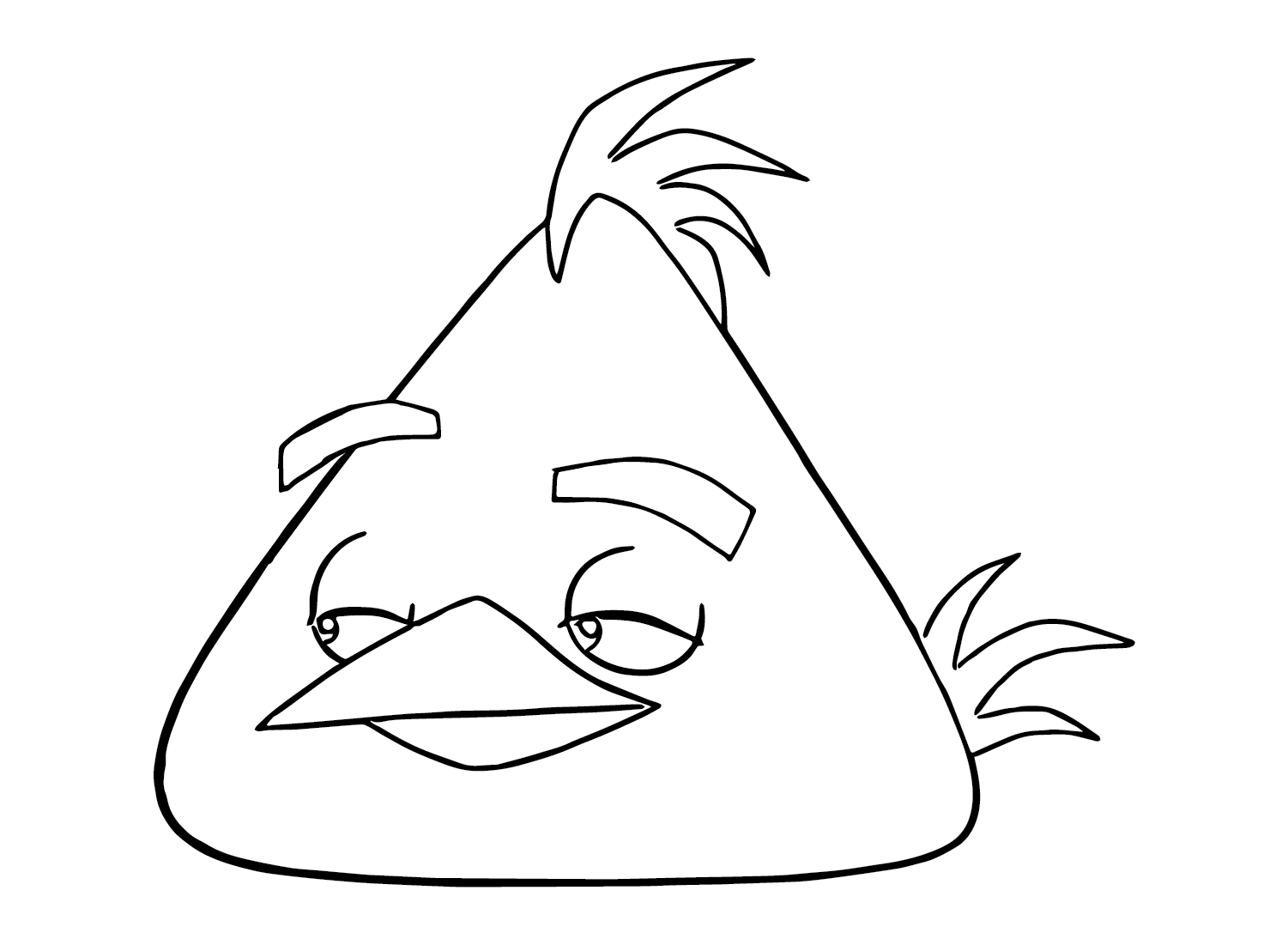 Chuck (Angry Bird) Pictures Coloring Page