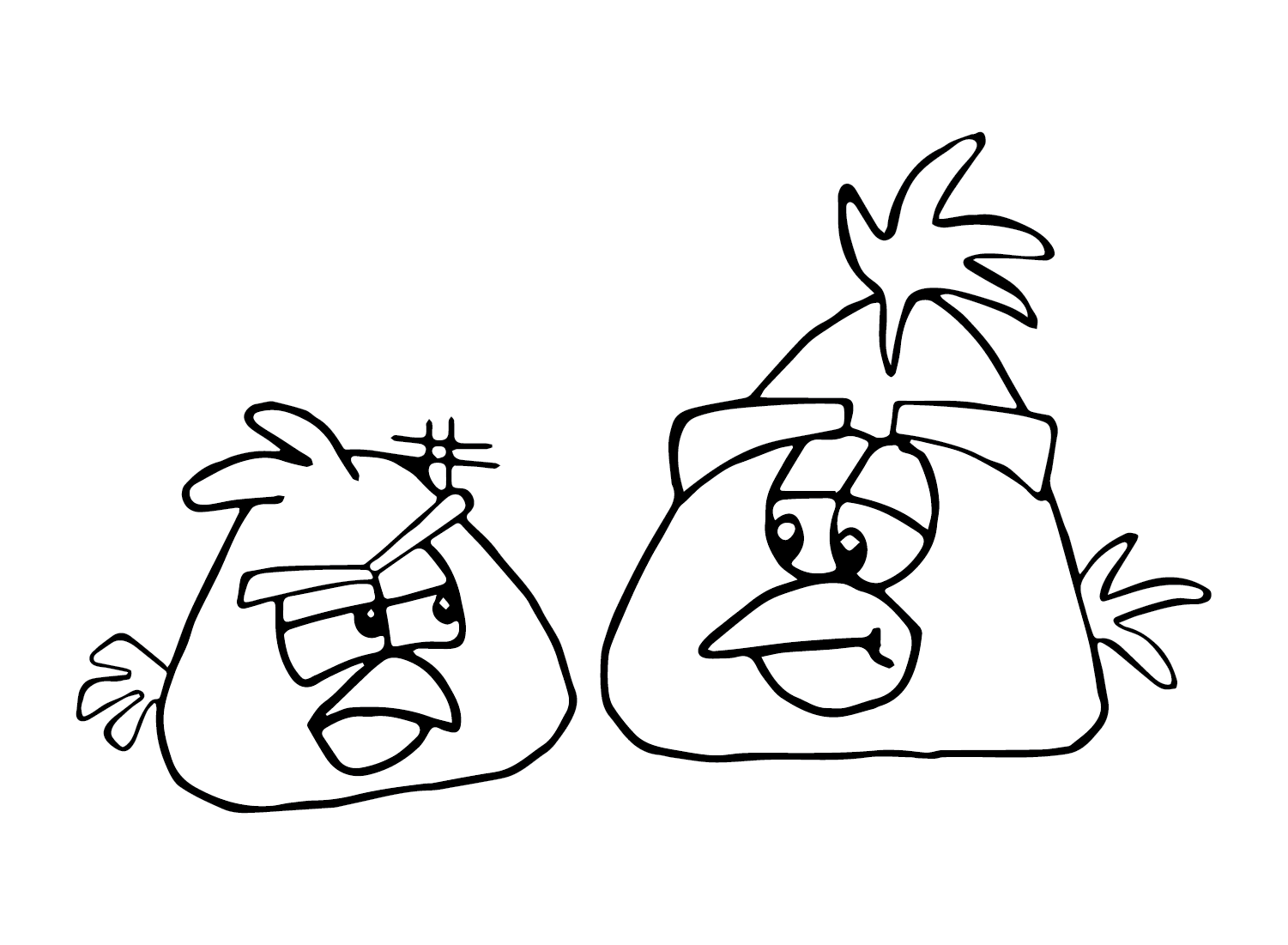 Chuck Angry Bird For Kids Coloring Pages Chuck Angry Bird 