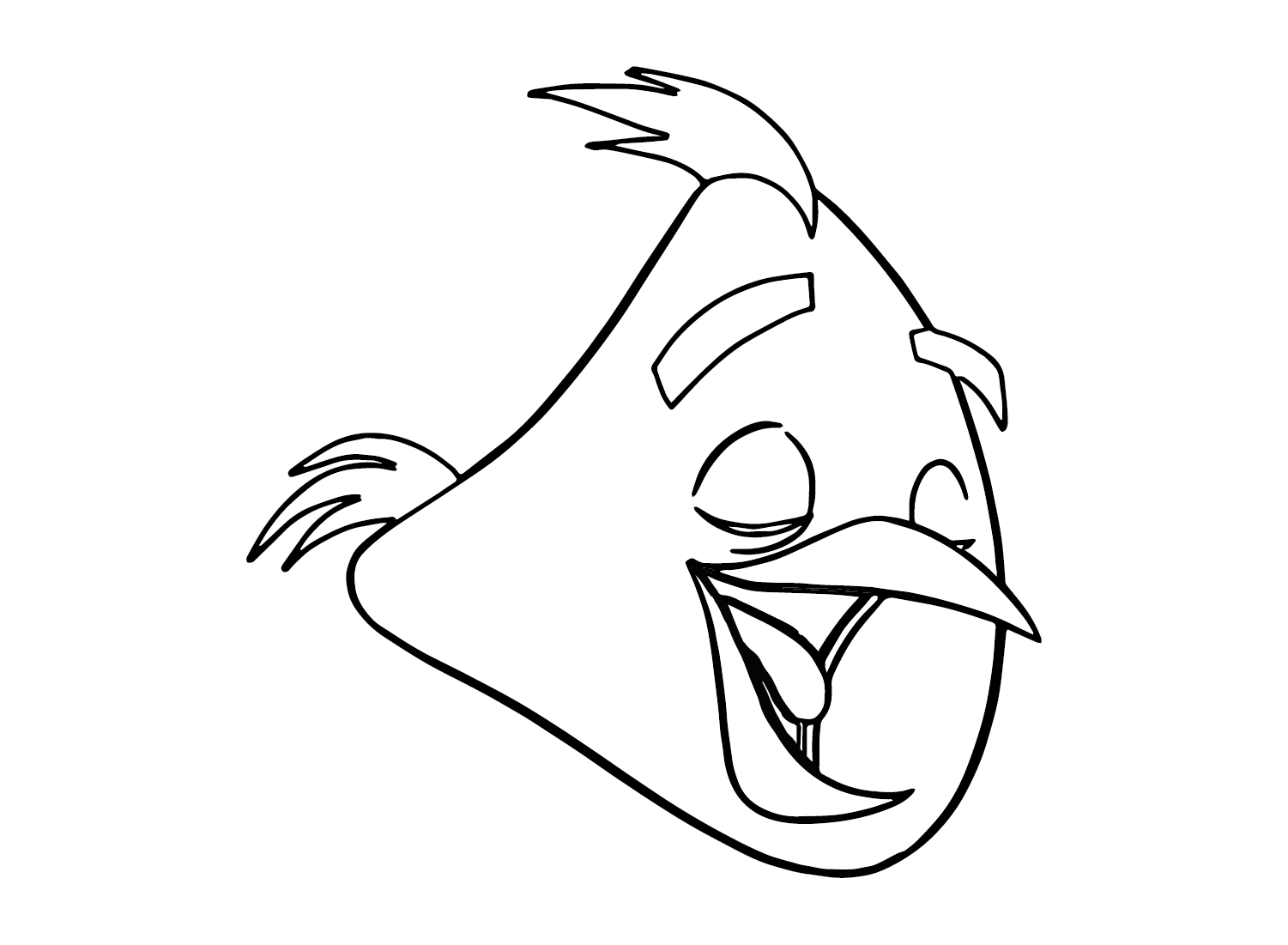 Chuck (Angry Bird) color Sheets Coloring Page