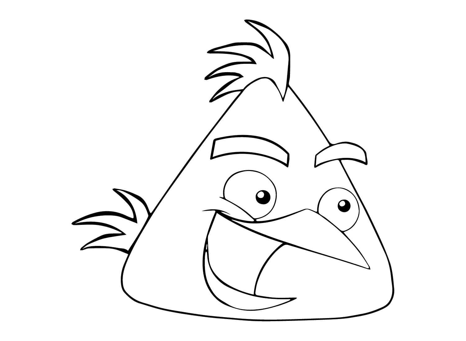 Chuck (Angry Bird) para Imprimir desde Chuck (Angry Bird)