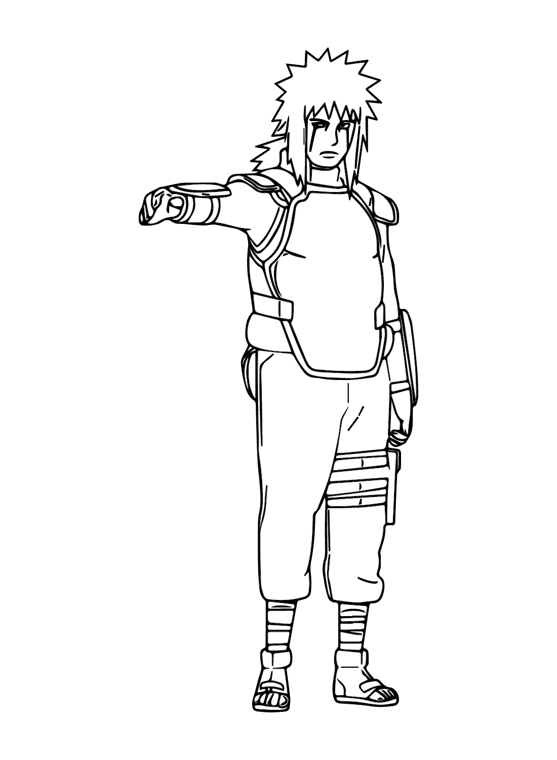 Engraçado Minato para colorir