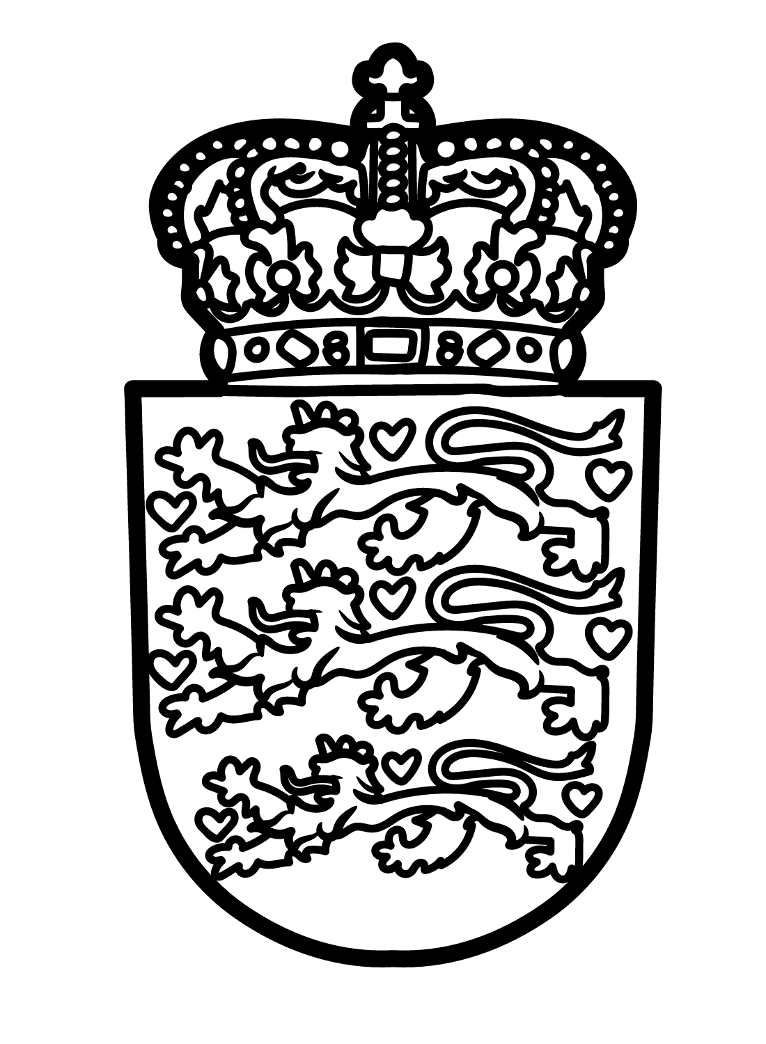 Coat Of Arms Of Canada Coloring Page