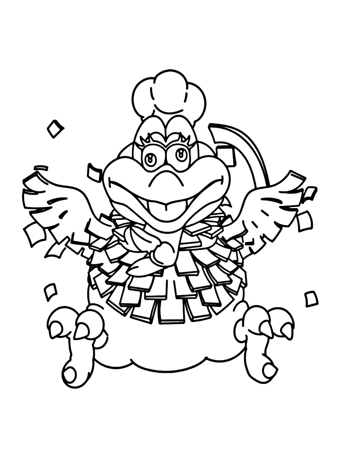 Cookatiel from Super Mario Odyssey Coloring Page