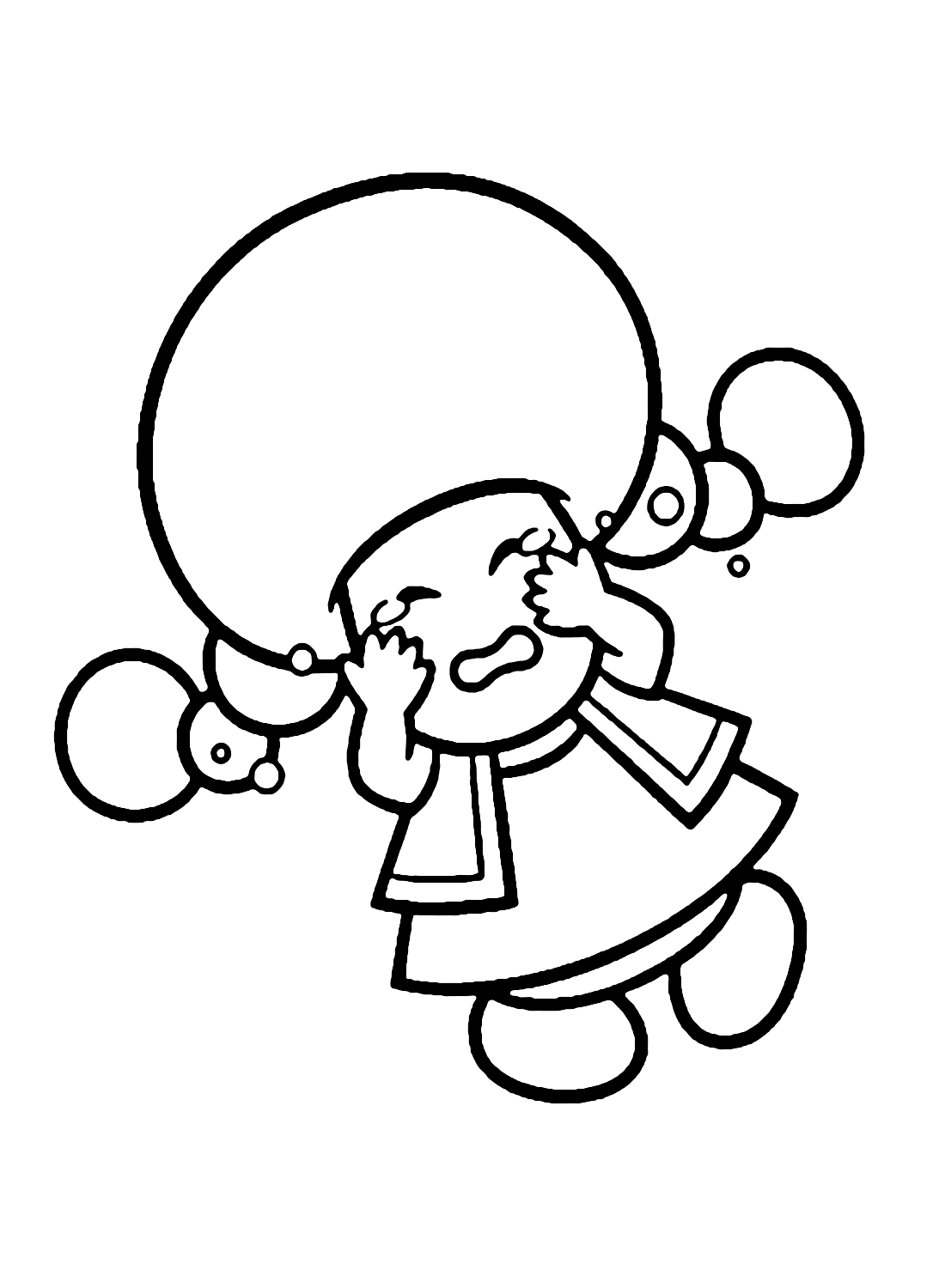 Crying Toadette Coloring Page
