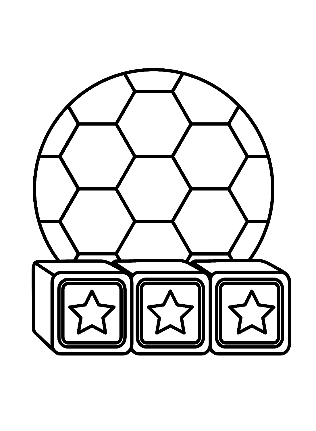 Cubes Blocks with Star and Ball from Toys