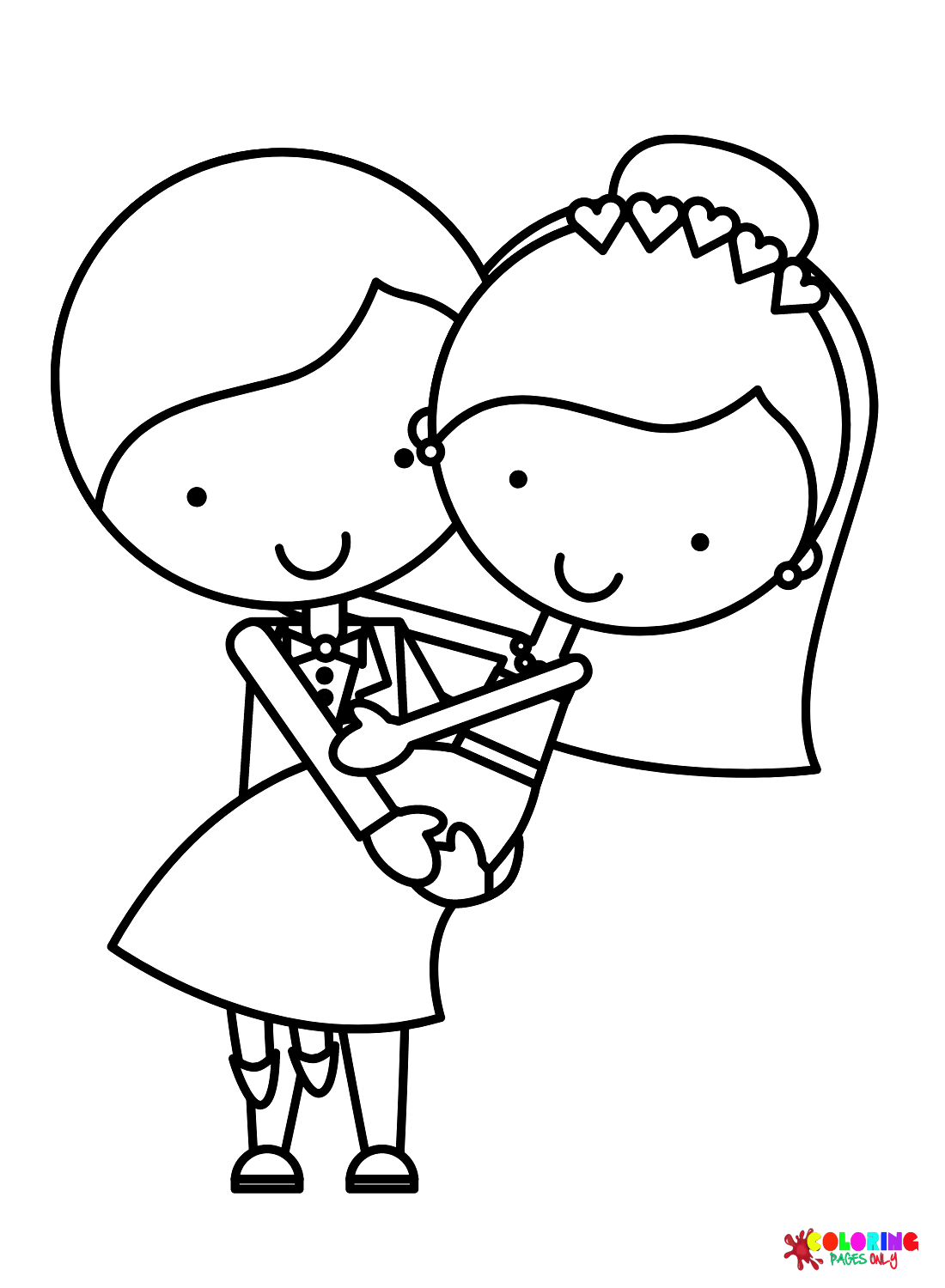 Милая невеста и жених из мультфильма «Жених и невеста»