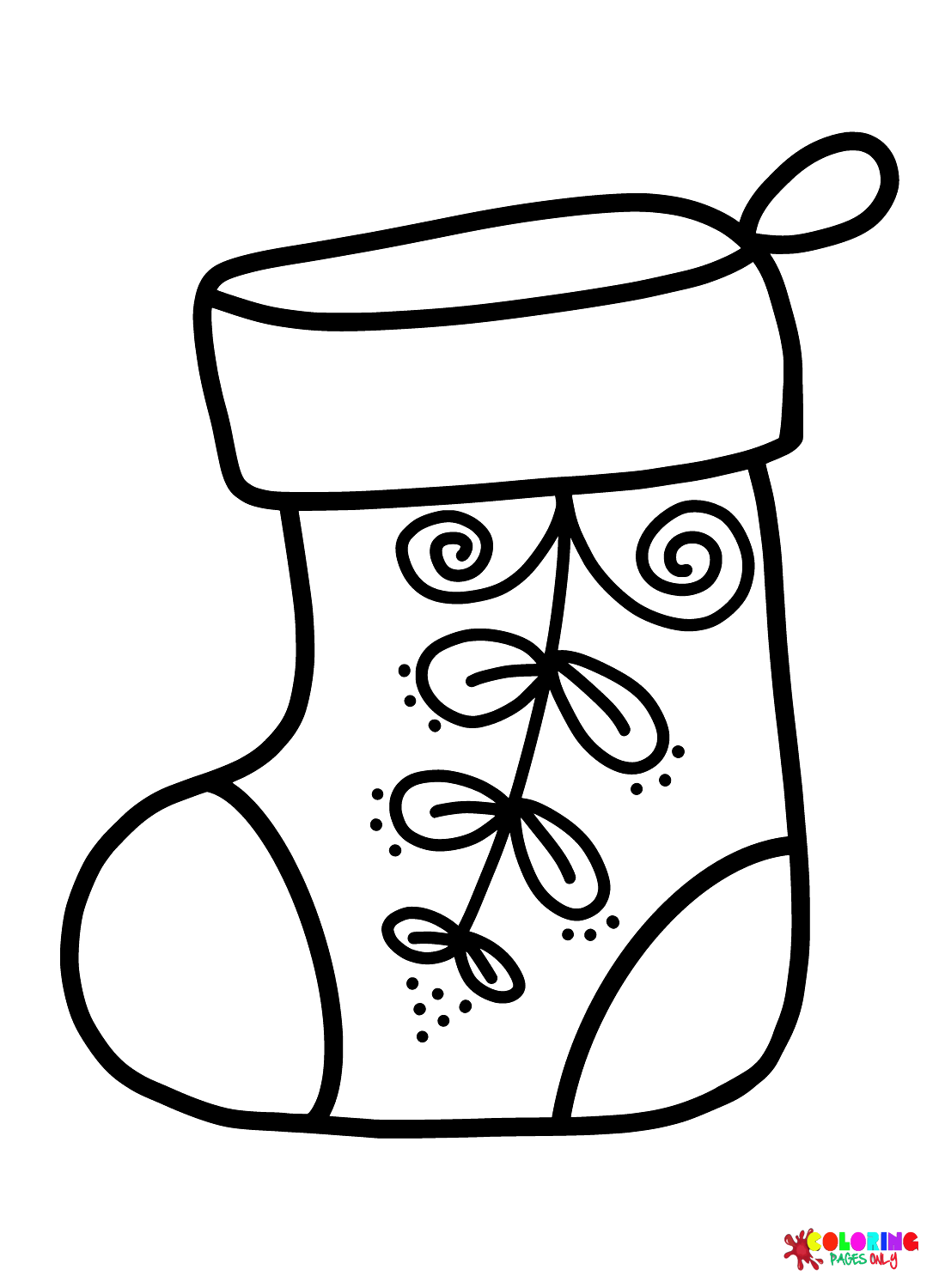 Милый рождественский носочек из носков