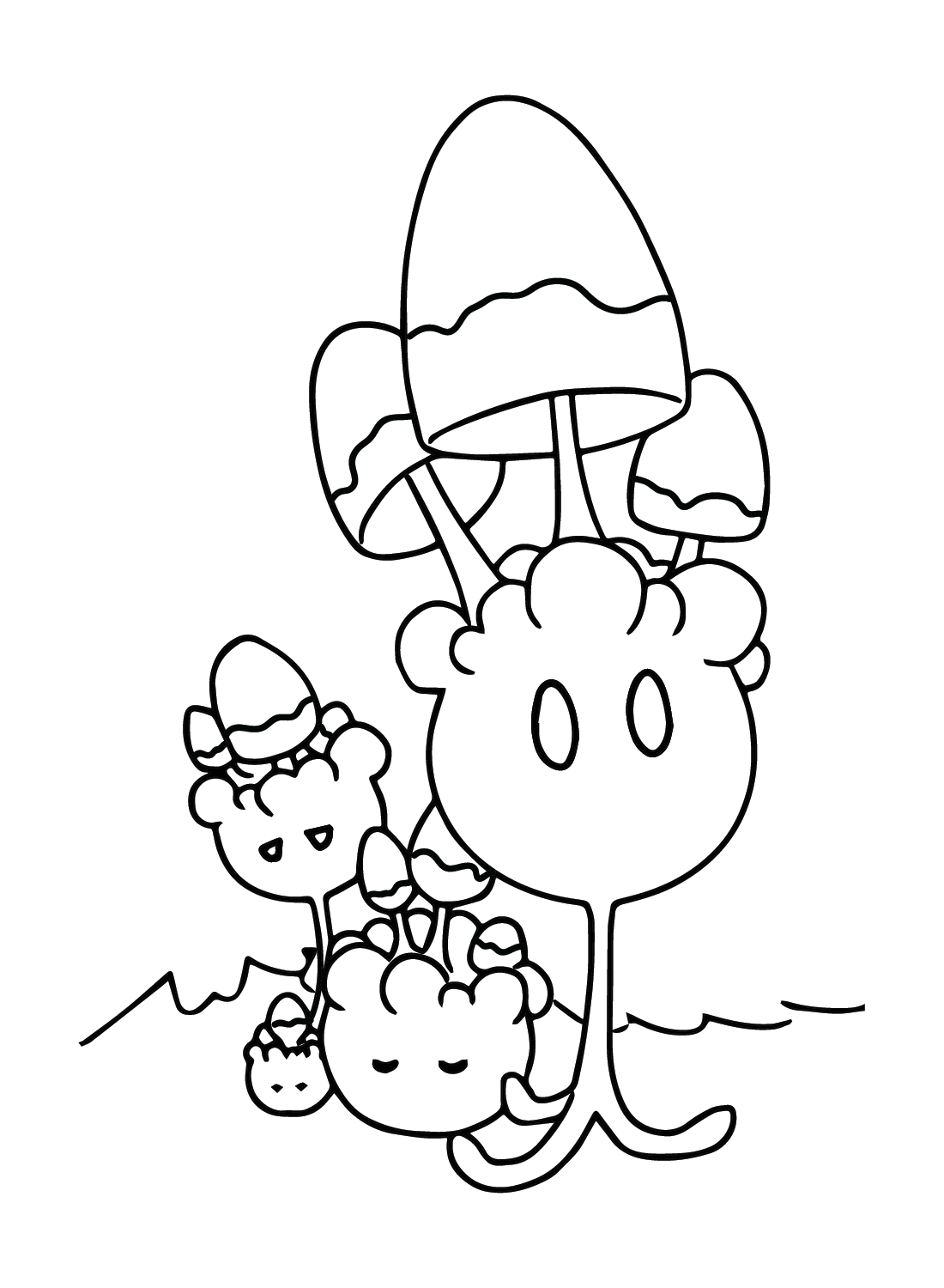 Cute Morelull Coloring Page