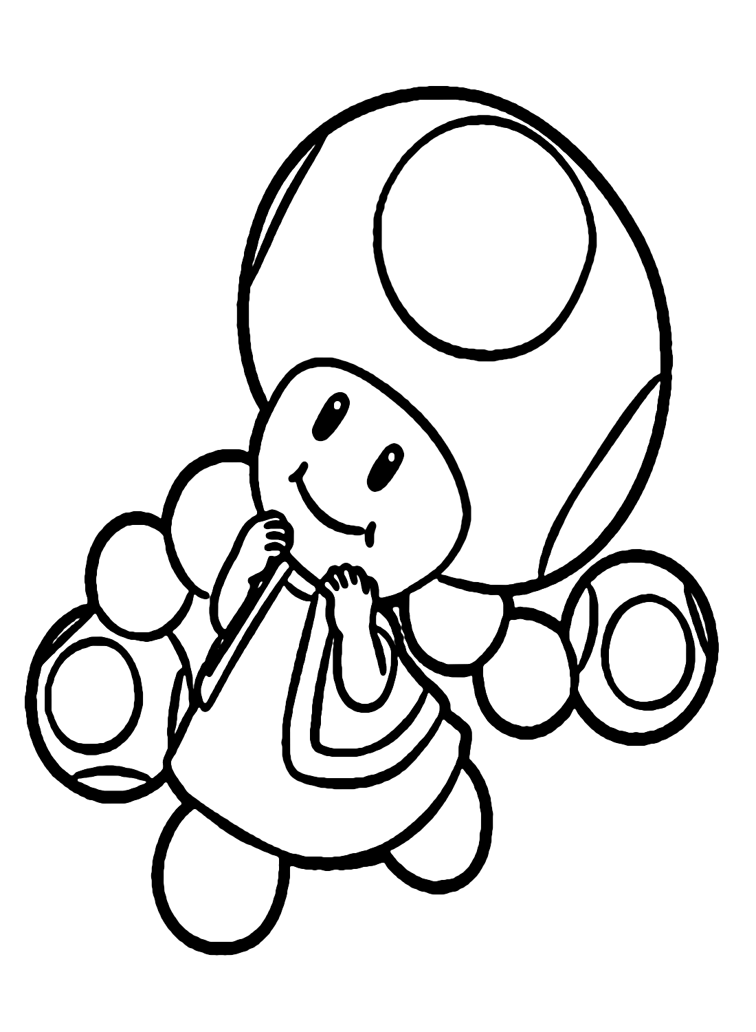 Cute Toadette Coloring Page