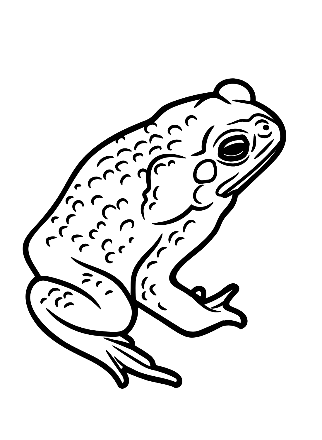 Draw Easy Toad Coloring Page