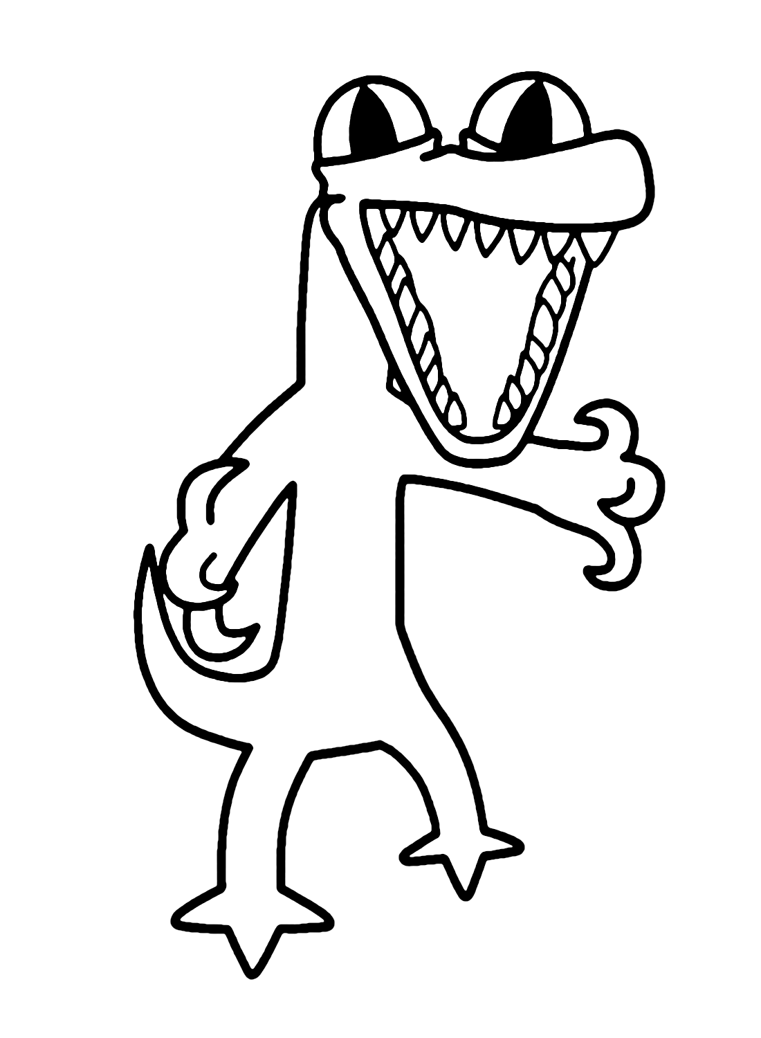 Orange Standing Rainbow Friends Roblox Coloring Page Coloring Sheets 