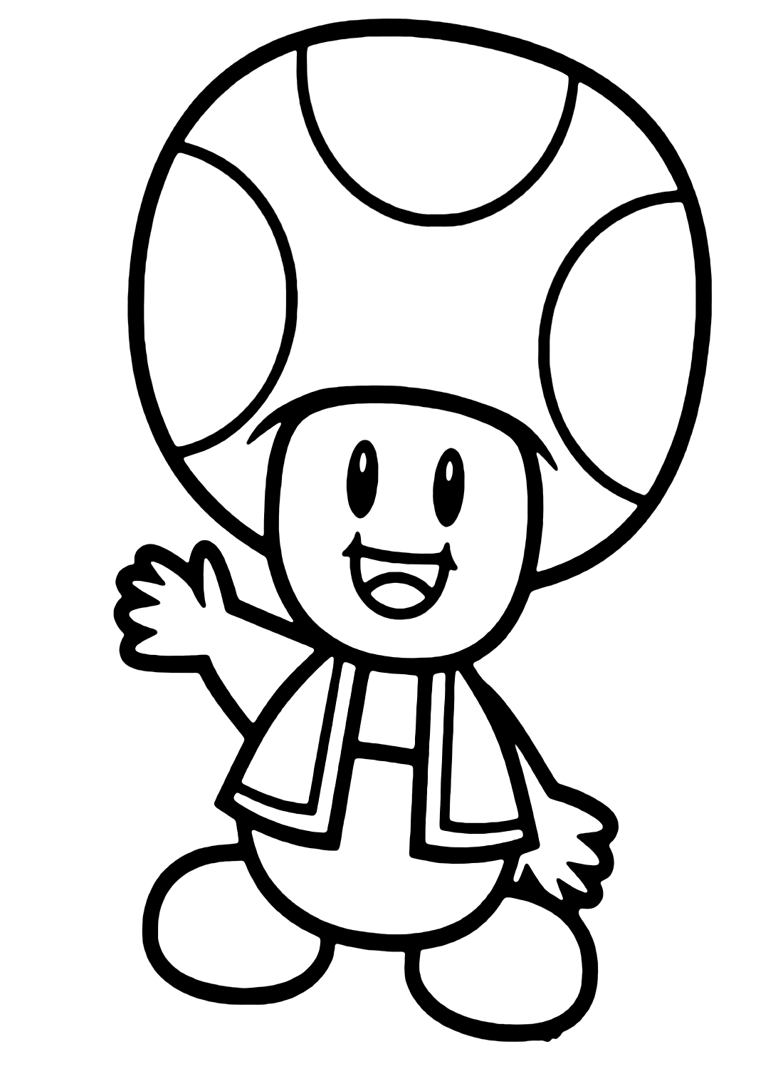 Zeichne Toad Mario aus Toad Mario