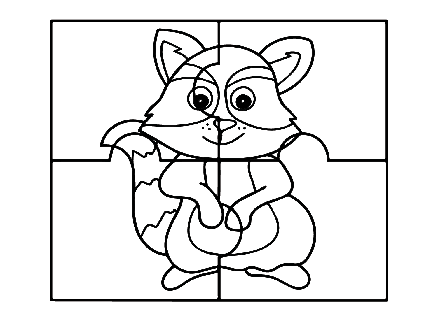 Drawing Jigsaw Puzzle Coloring Page