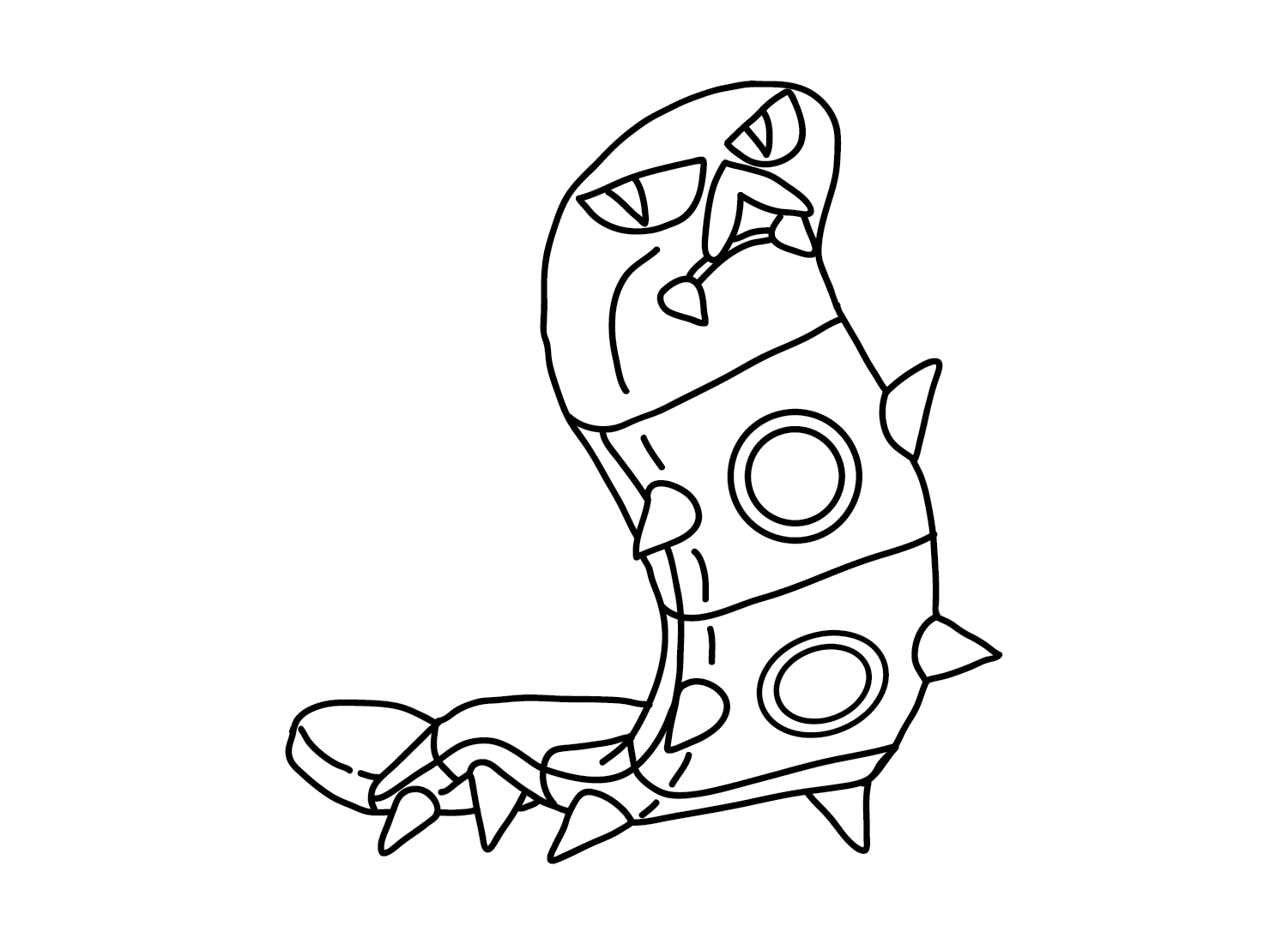Drawing Sizzlipede Coloring Page