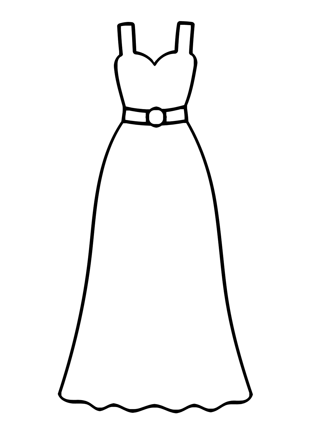 Раскраски Свадебные платья