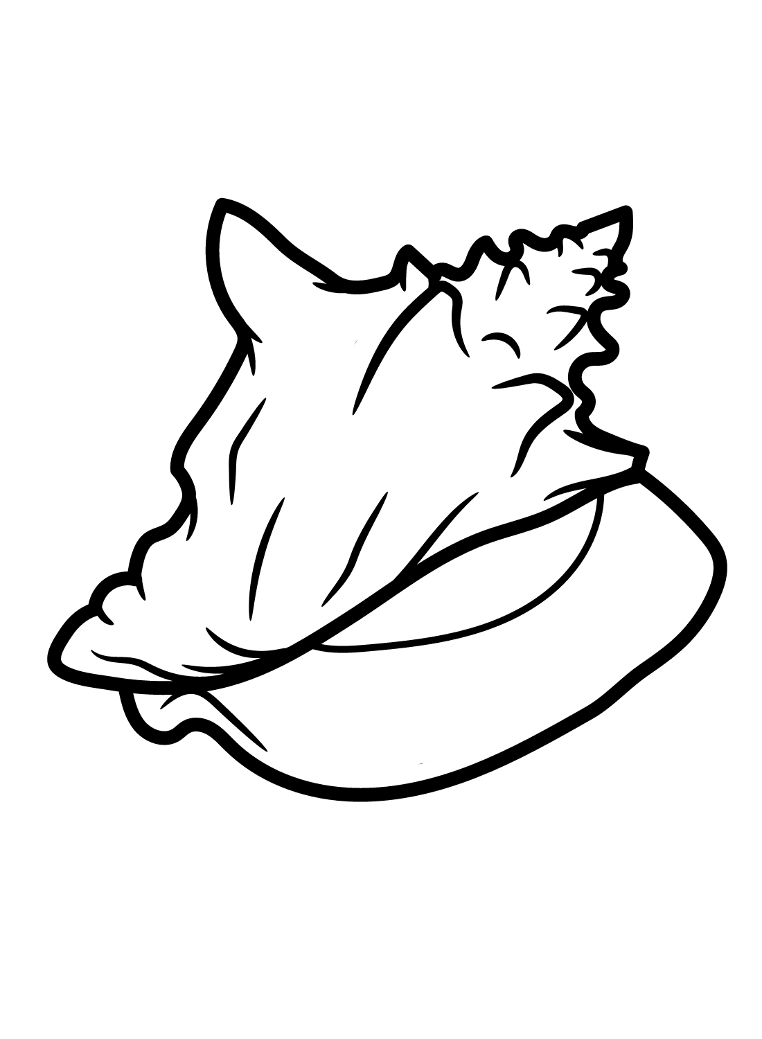 Easy Conch Coloring Page