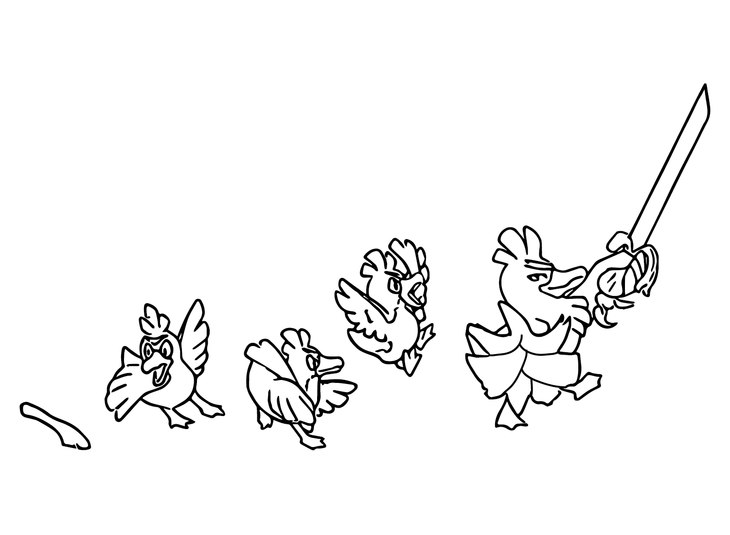 Evolve Sirfetchd Coloring Page