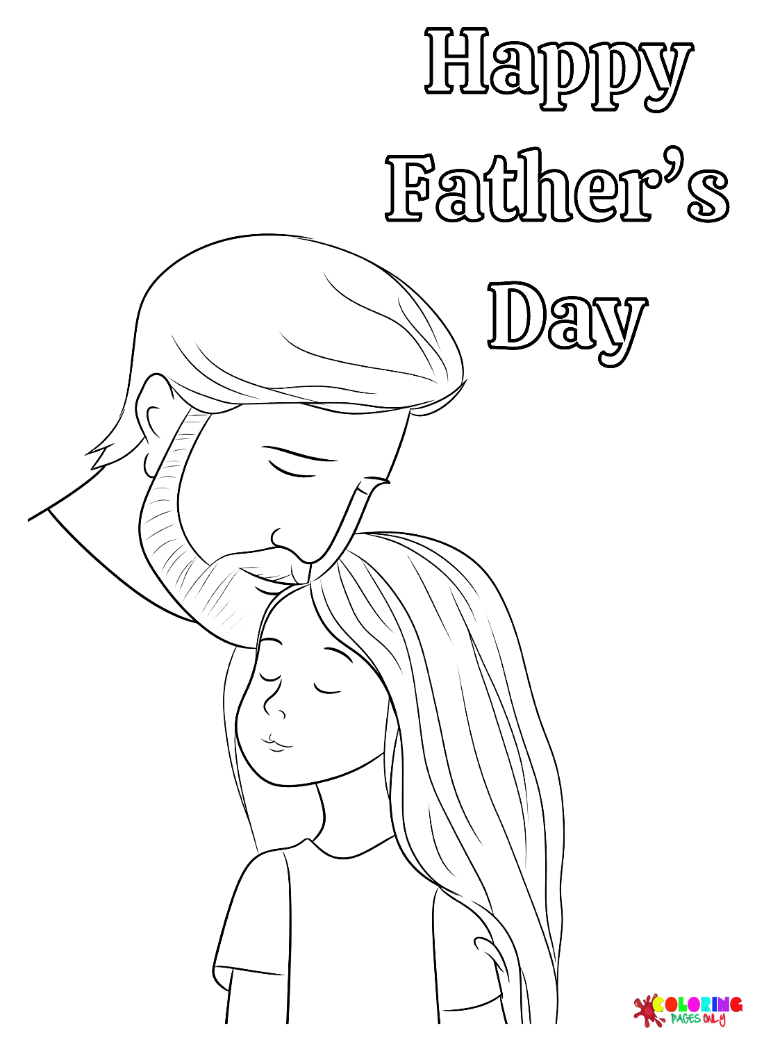 Vader met dochter van Vaderdag