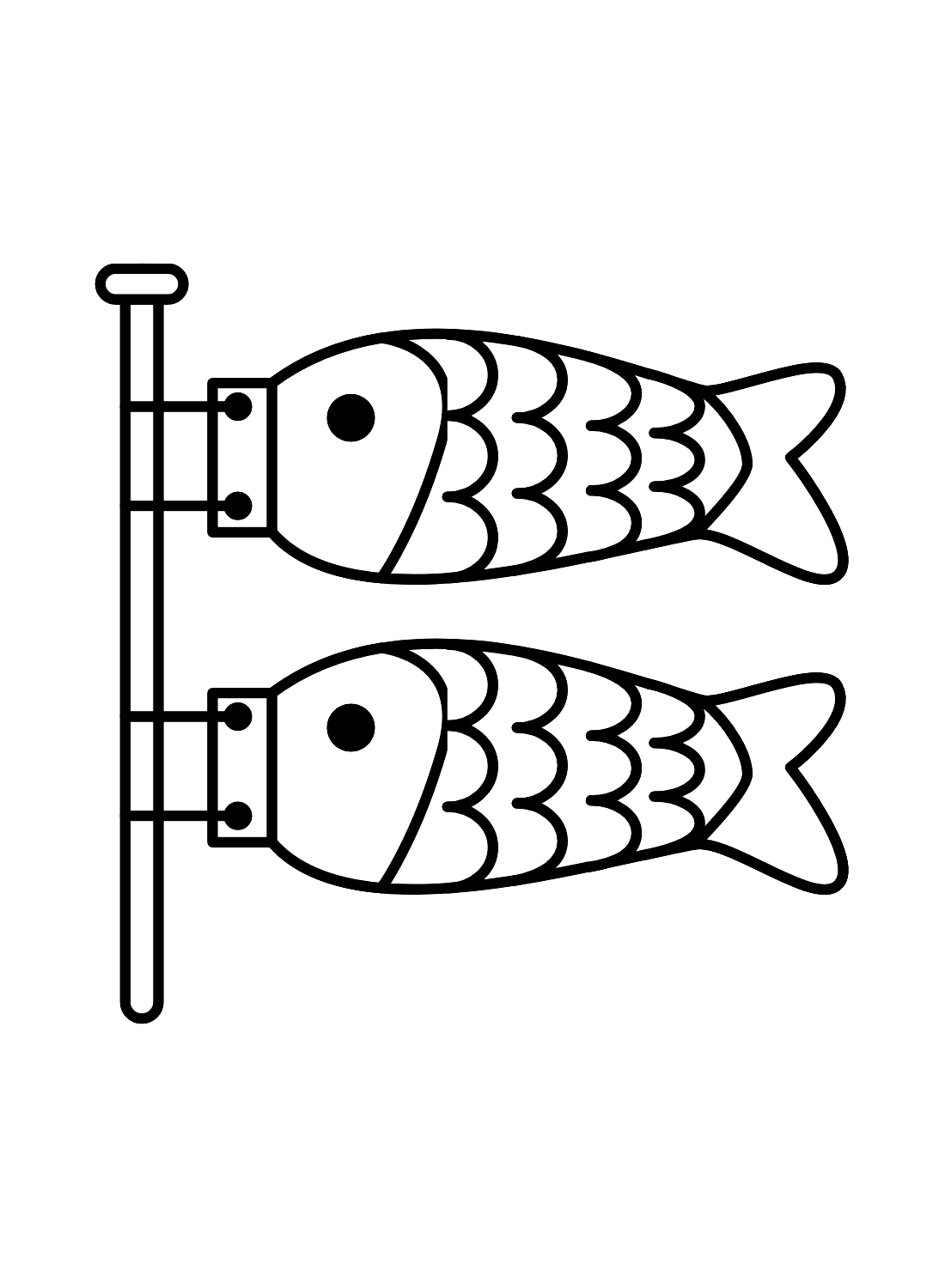 Fish Lantern Coloring Page