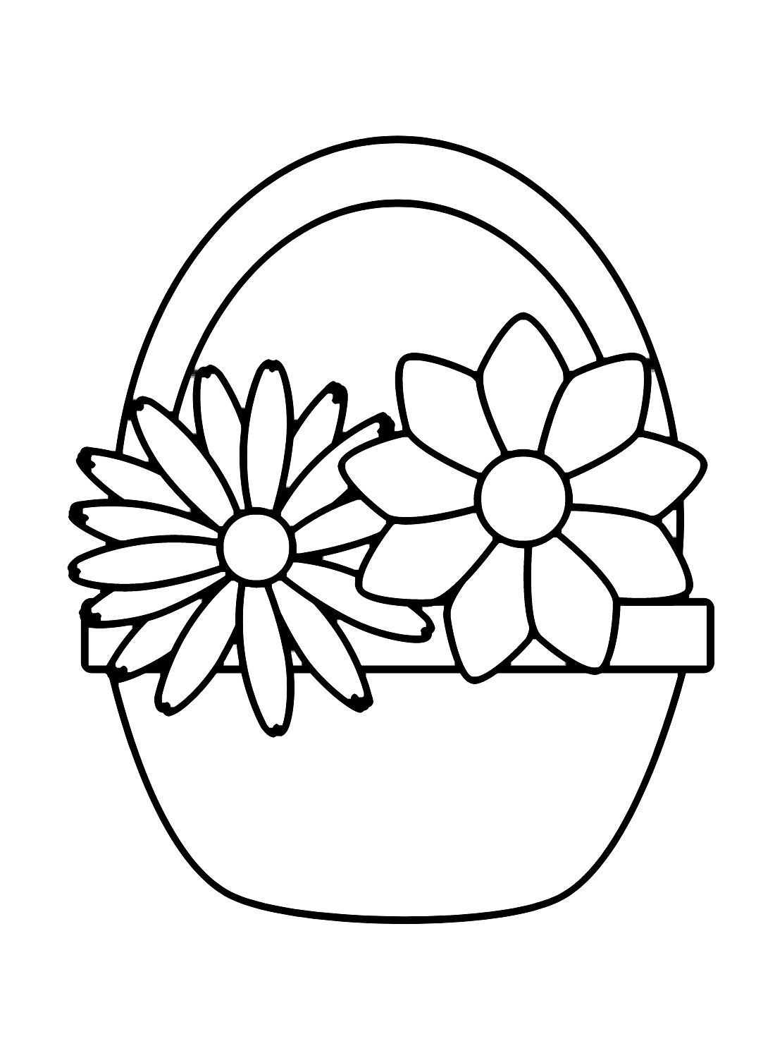 Cesta colgante de flores de Flower Basket