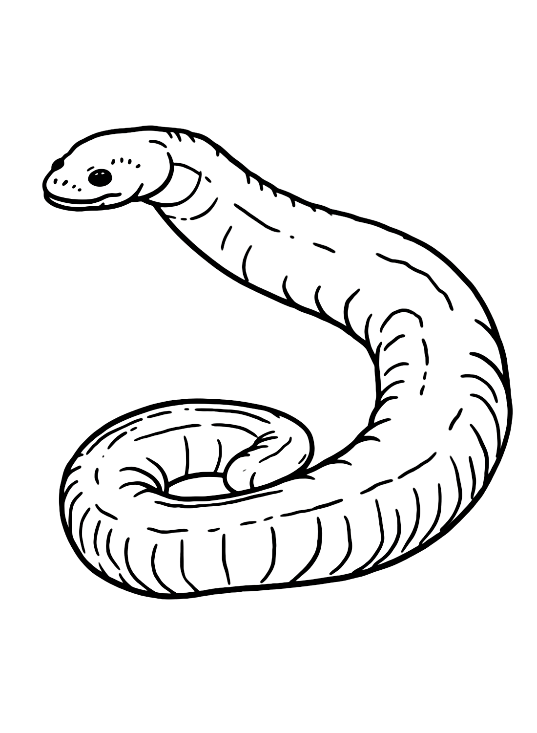 Free Caecilian Coloring Page