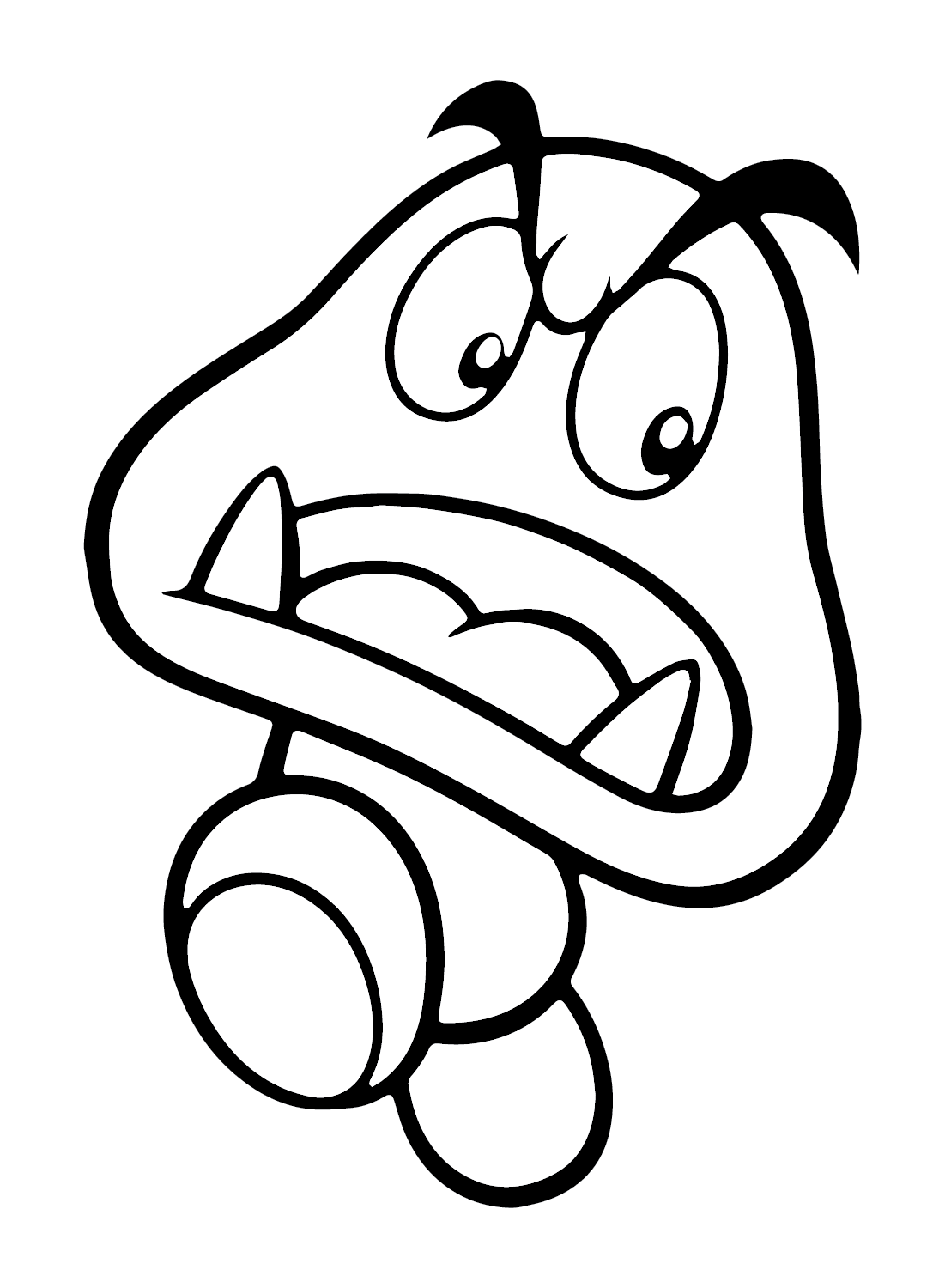 Free Goomba Coloring Page - Free Printable Coloring Pages