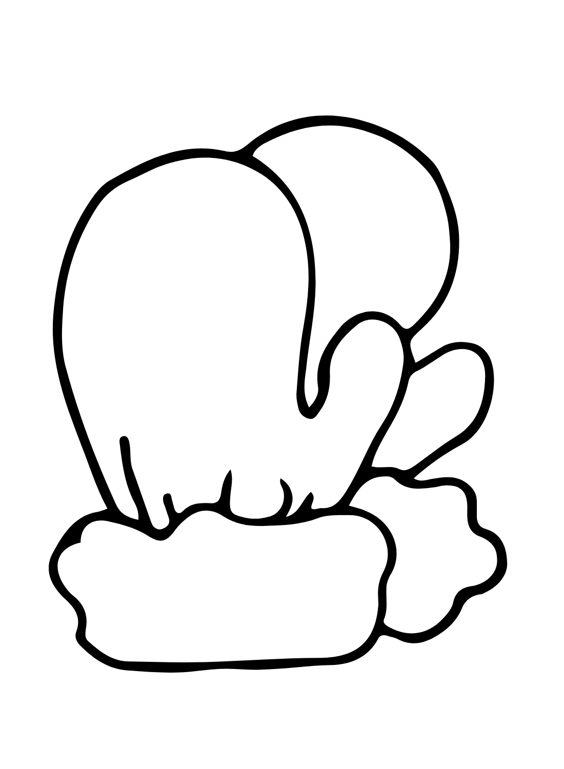 Free Mittens Images Coloring Page