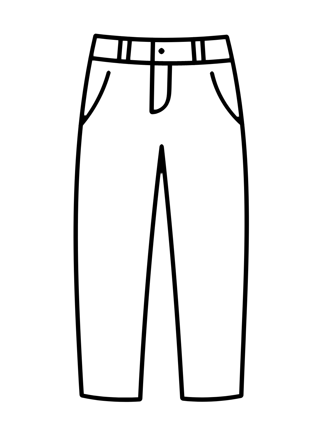Free Pants Coloring Page