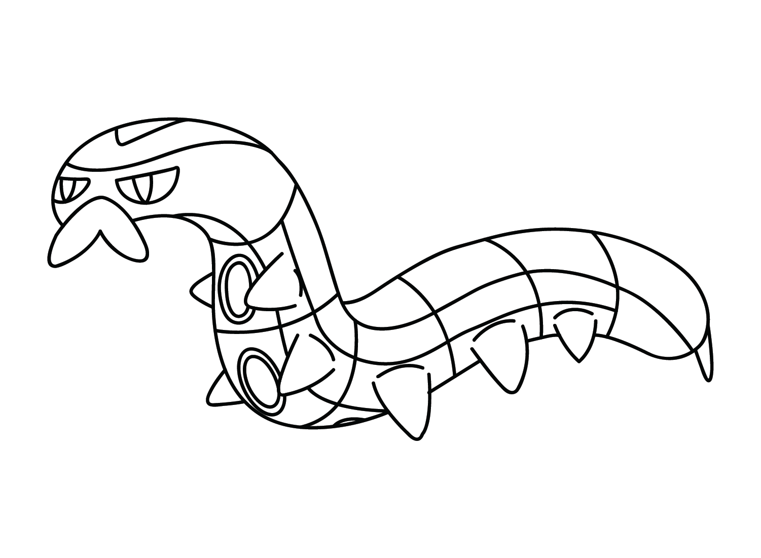 Free Printable Sizzlipede Coloring Page