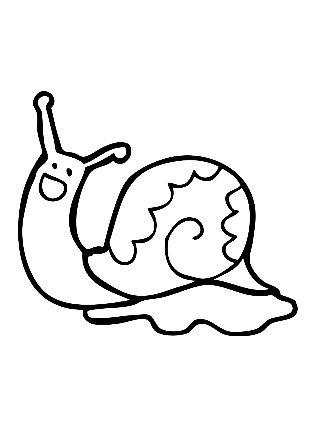 Caracol para impressão grátis da Snail