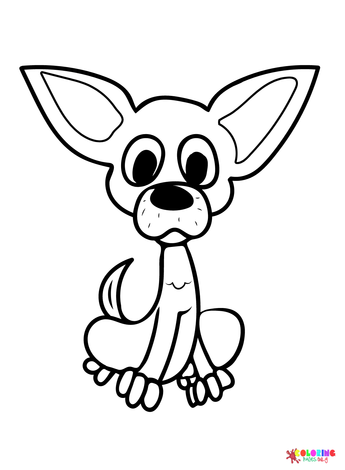 Funny Chihuahua Coloring Pages