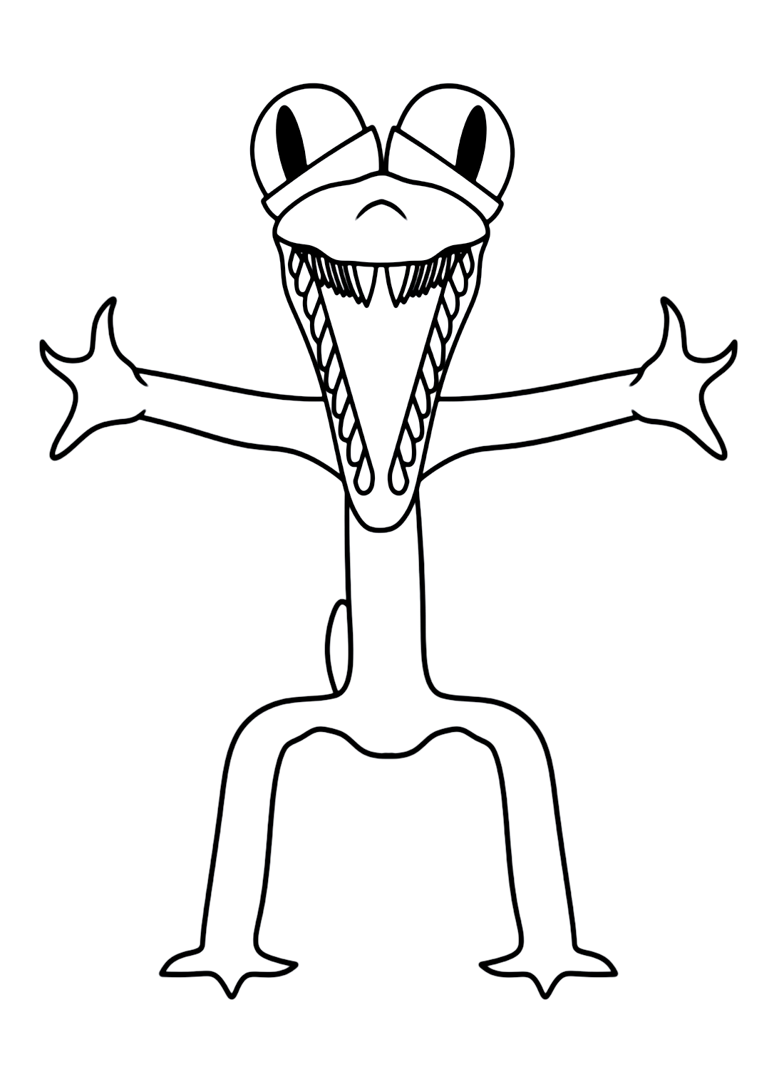 Orange In Rainbow Friends Coloring Page Free Printable Coloring Pages
