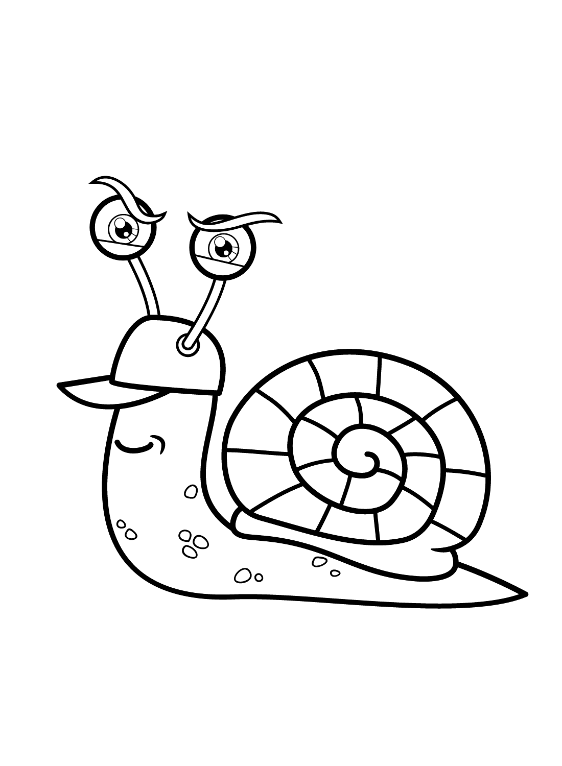 有趣的蜗牛从蜗牛