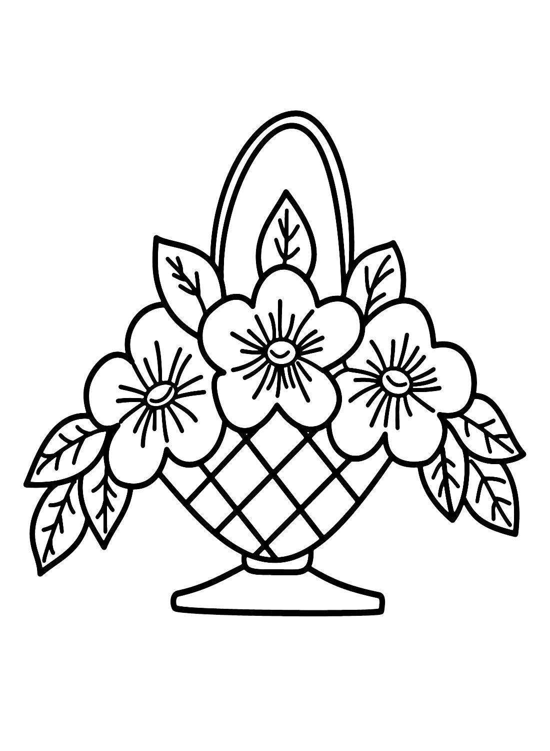 Hanging Flower Basket Drawing, HD Png Download, free png download |  PNG.ToolXoX.com