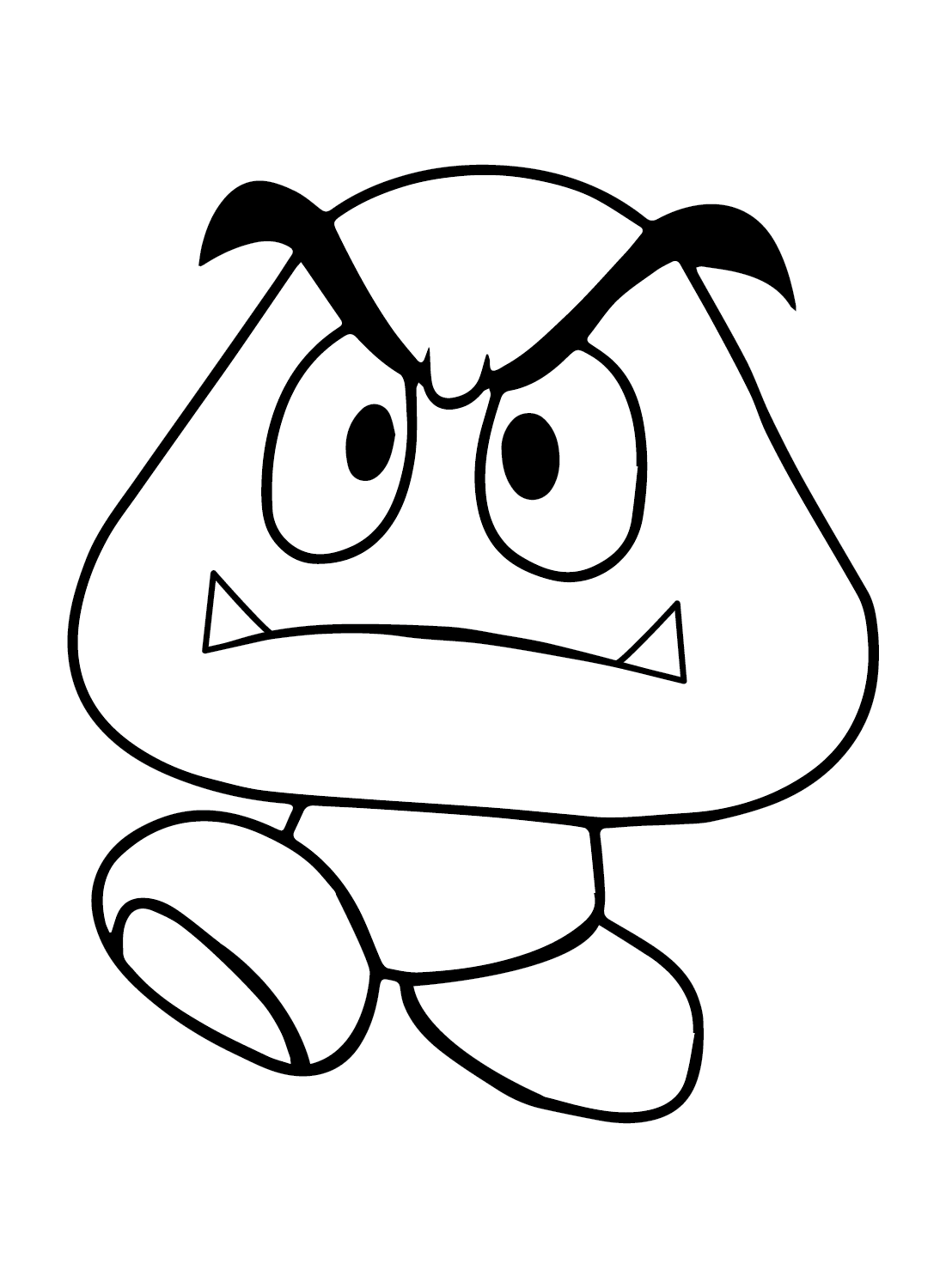 Goomba Pictures Coloring Page - Free Printable Coloring Pages