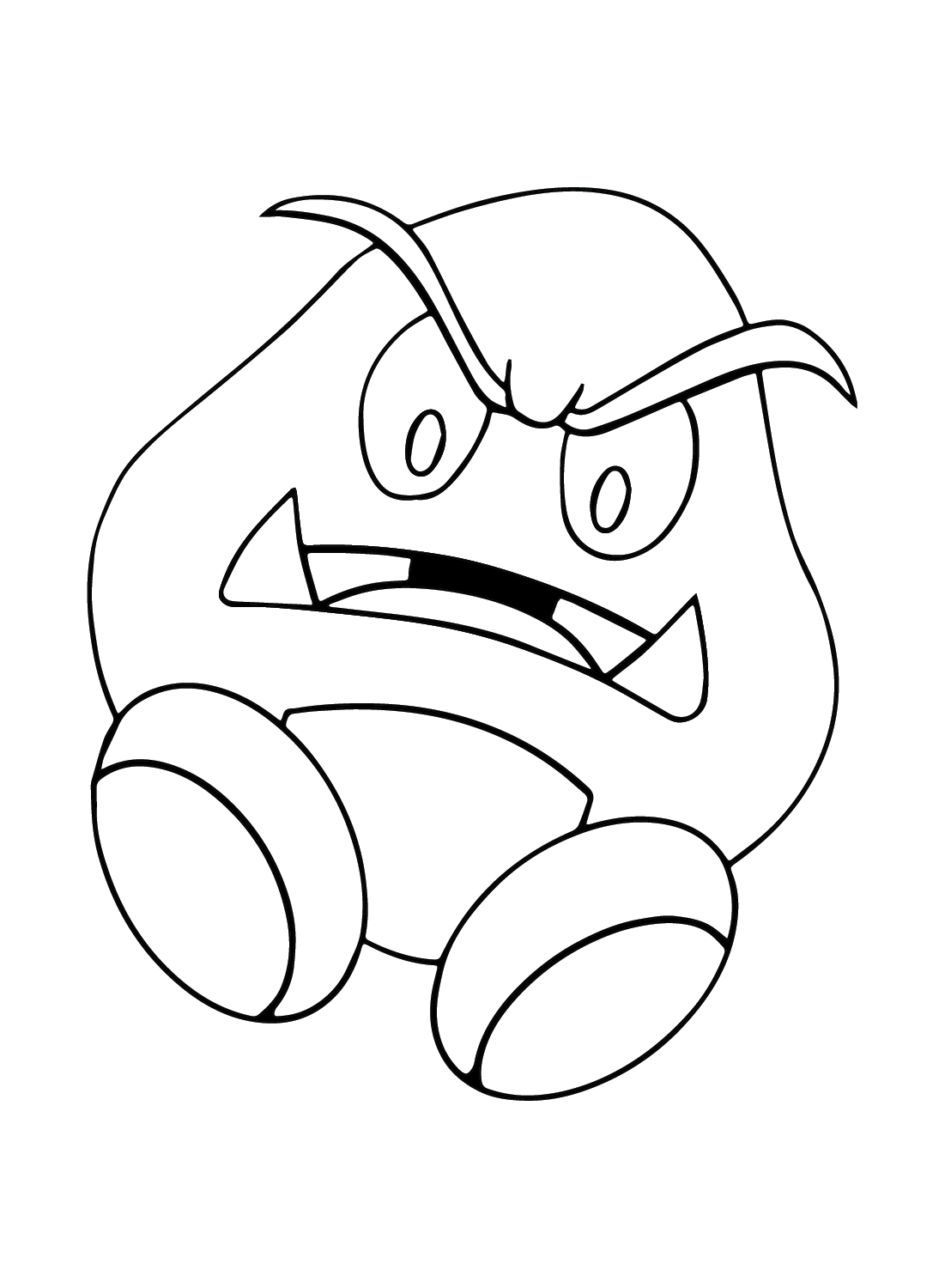 Goomba for Kids Coloring Page