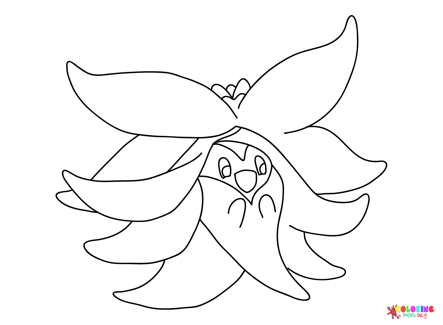 Gossifleur from Pokemon Coloring Page