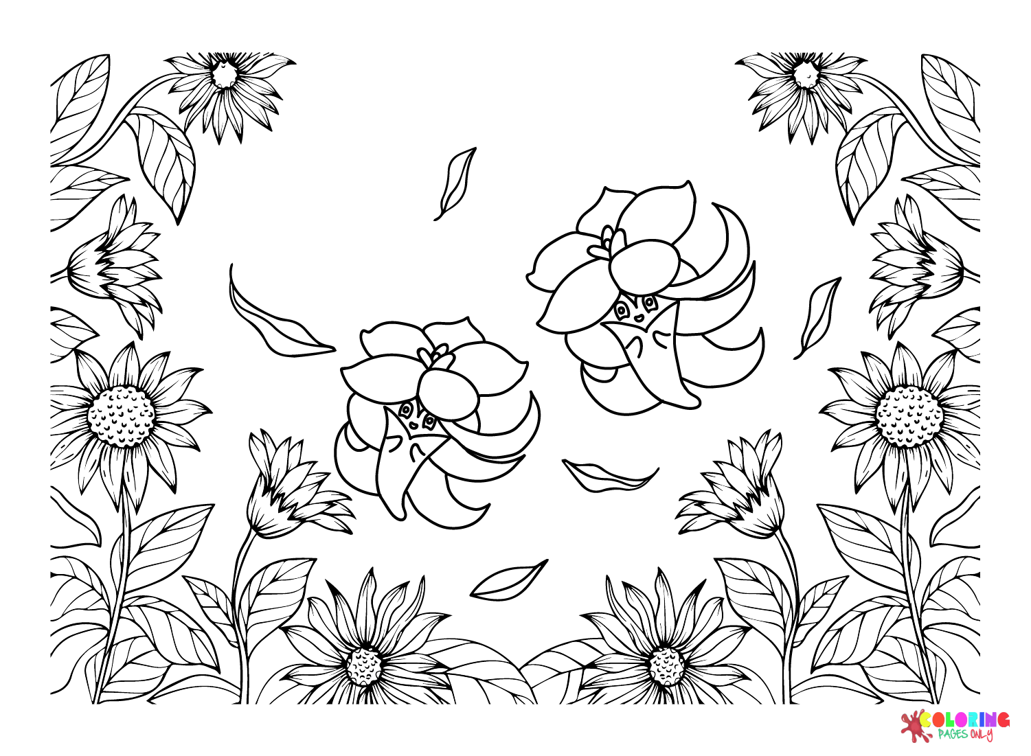 Gossifleur with Flower Coloring Page