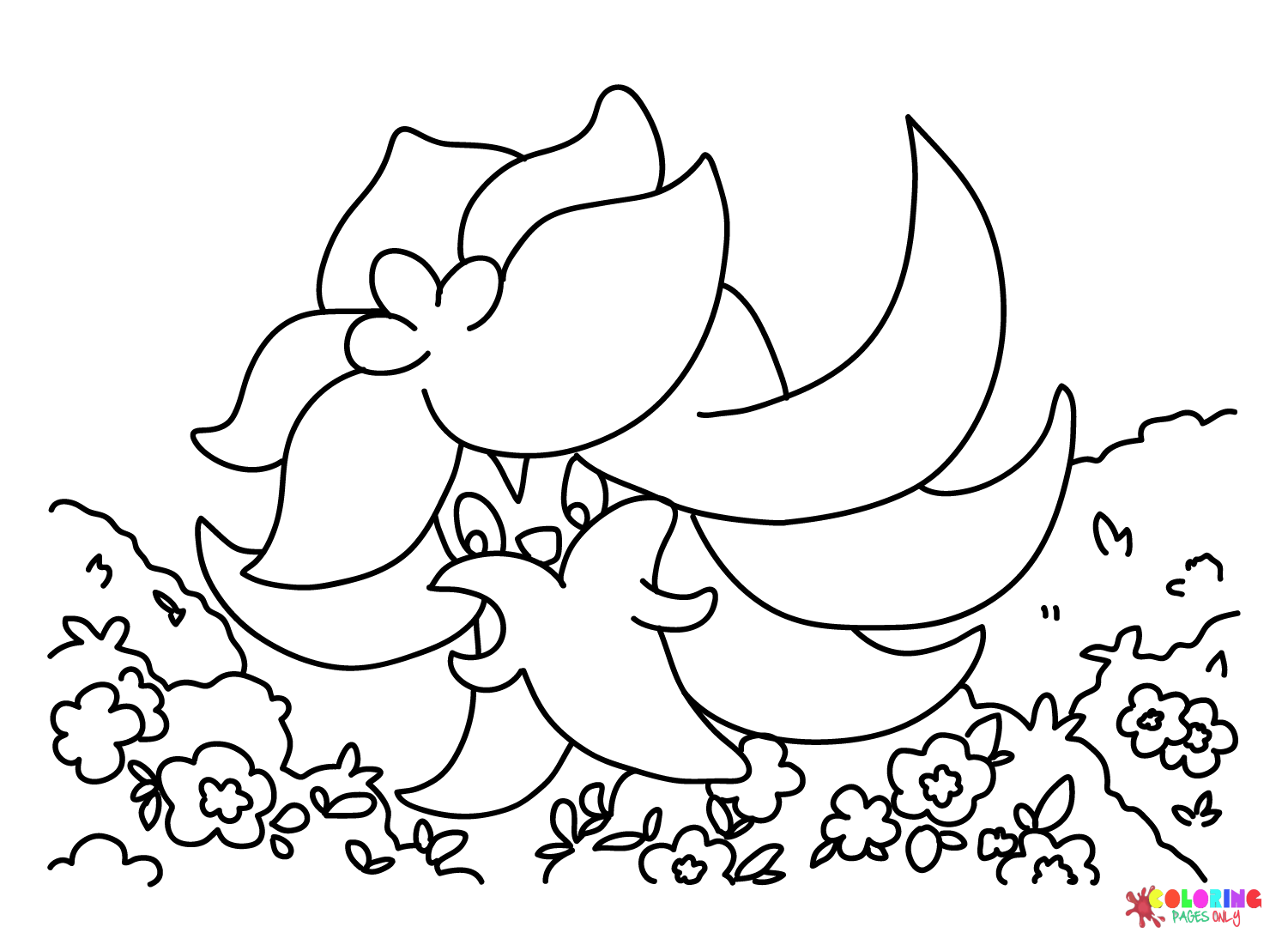 Gossifleur with Garden Coloring Page