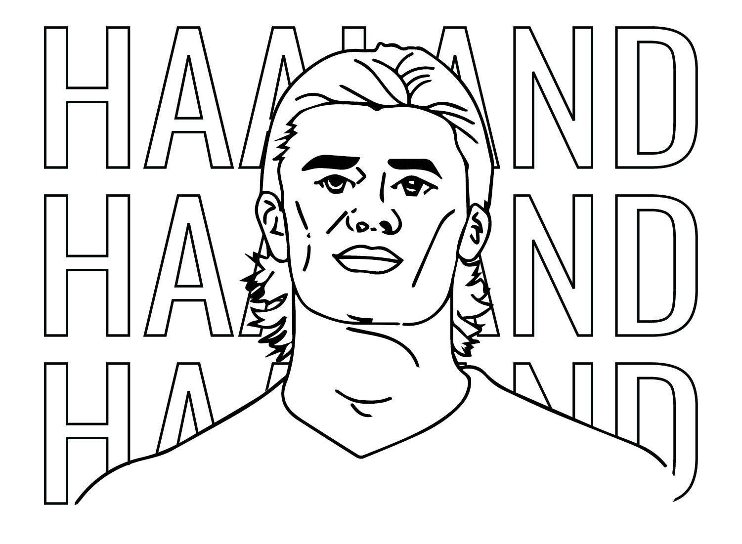 Haaland Coloring Pages