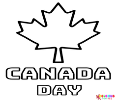 Happy Canada Day Coloring Pages