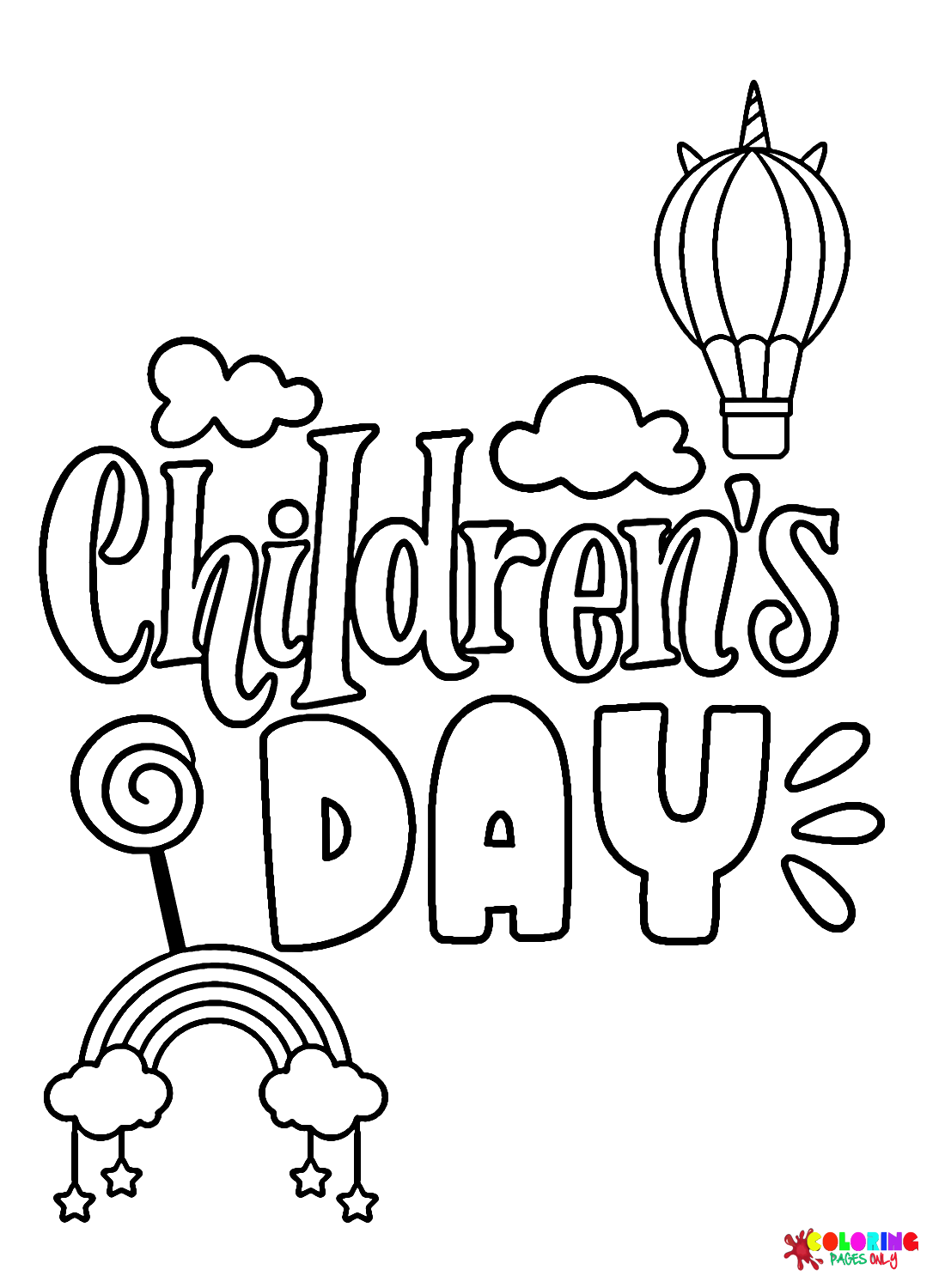 Happy Children’s Day Coloring Pages