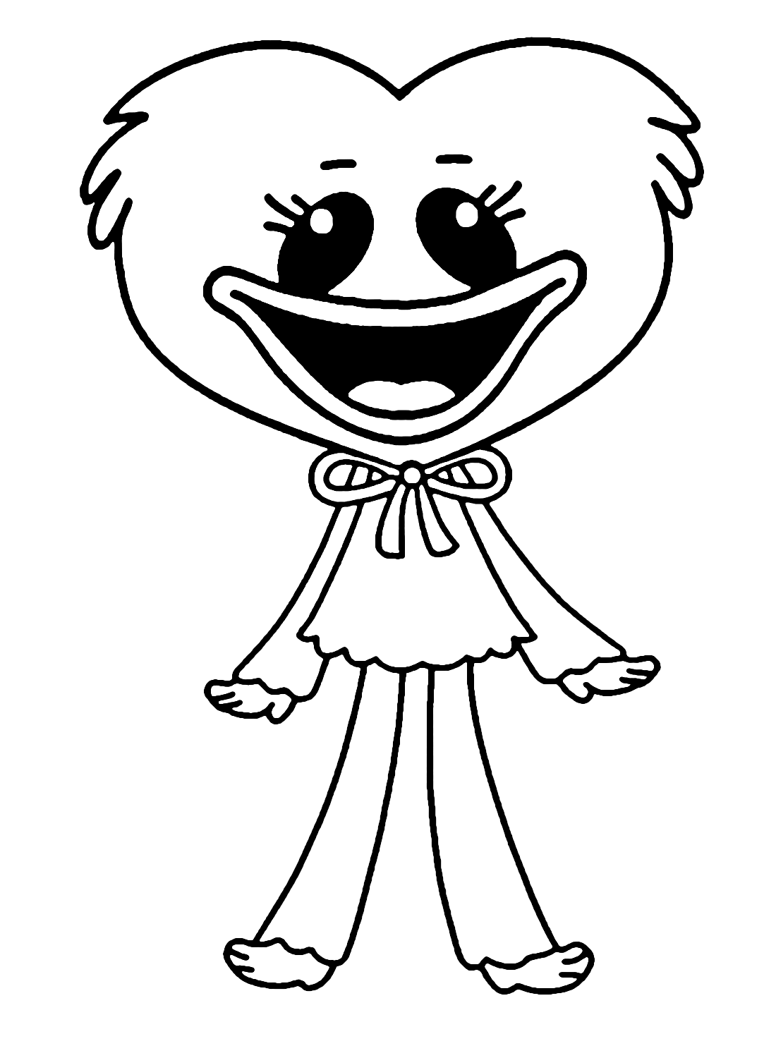 Happy Kissy Missy Coloring Page