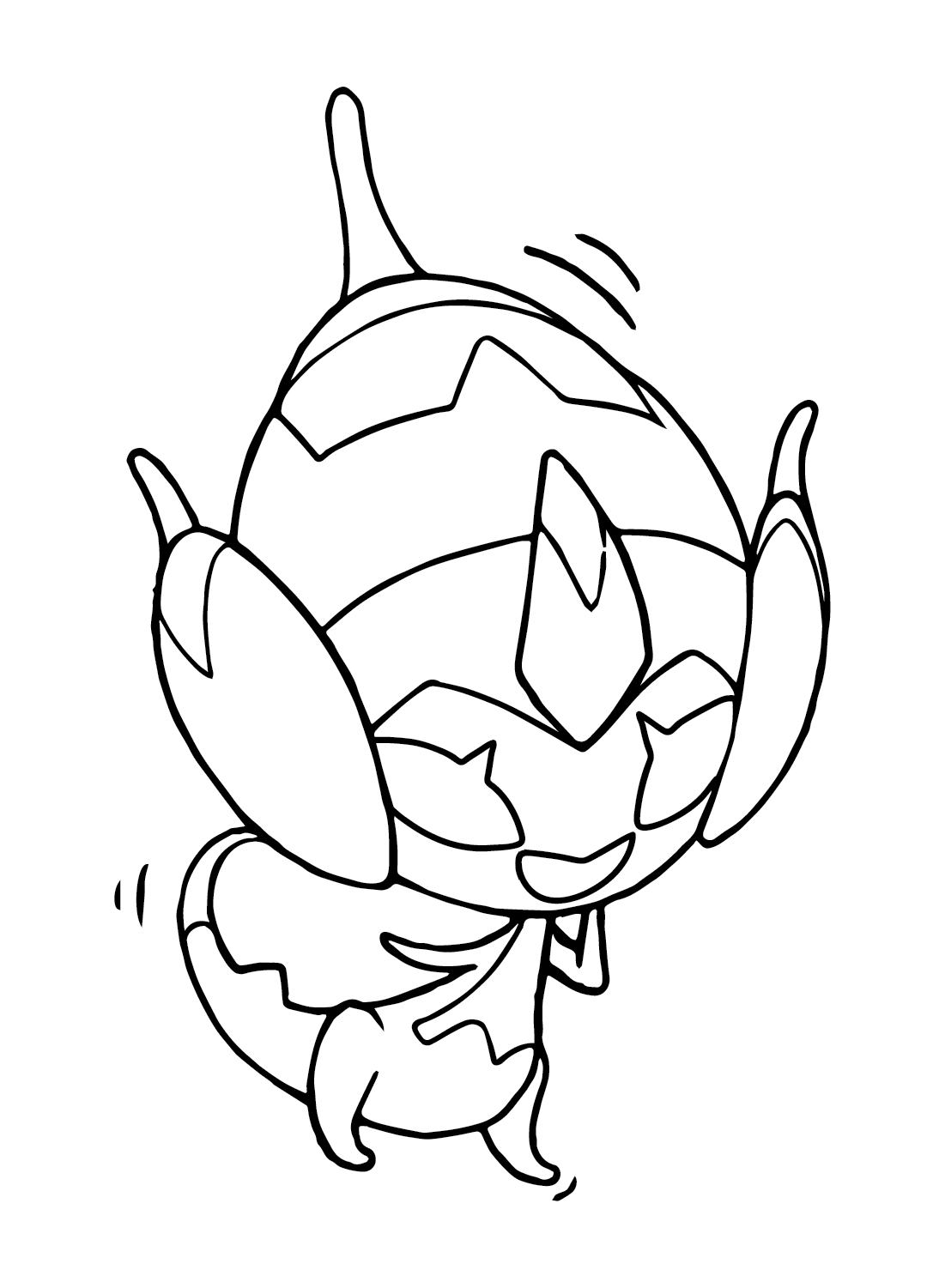 Happy Poipole Coloring Page