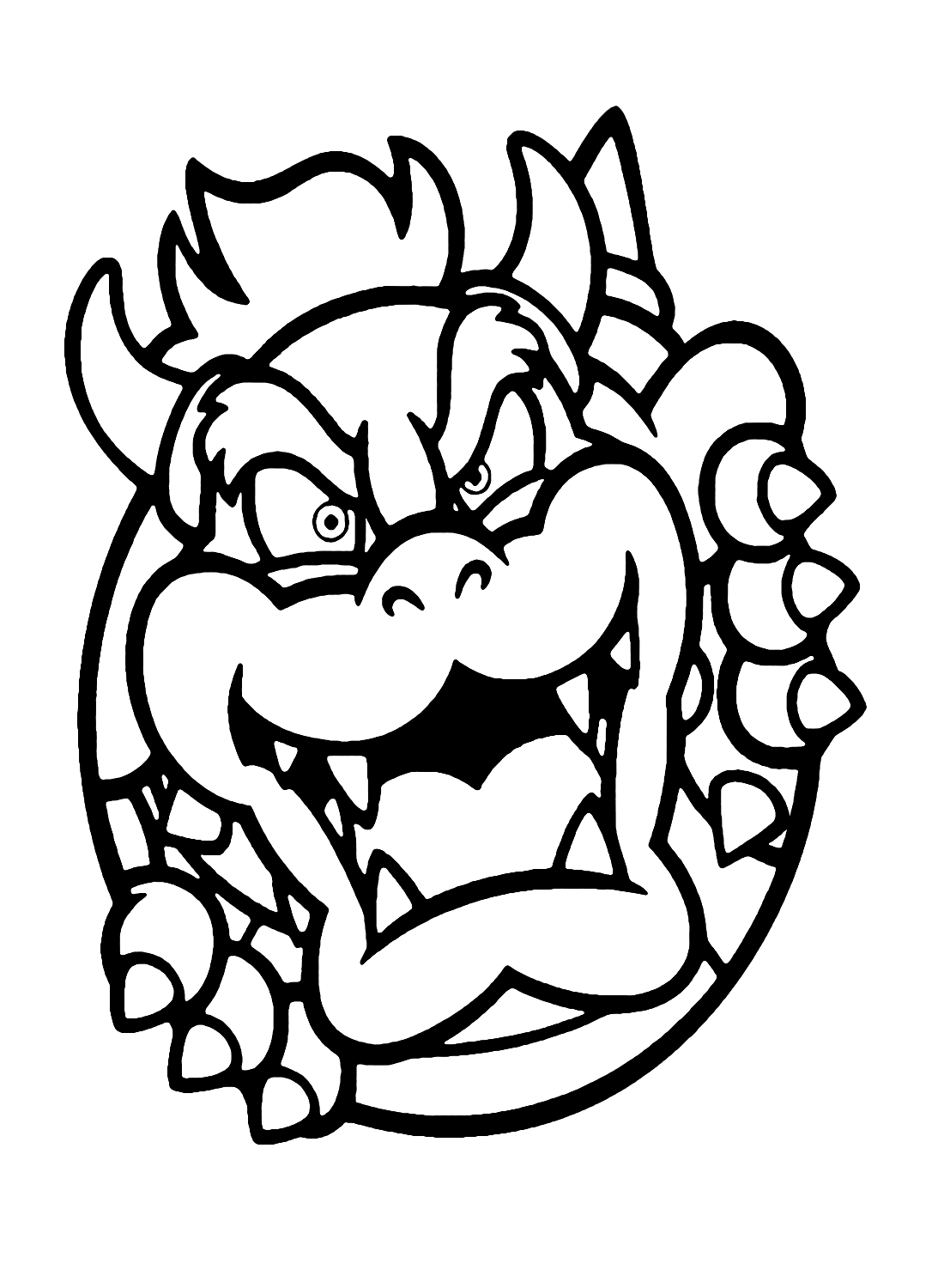 Cabeça Bowser de Bowser