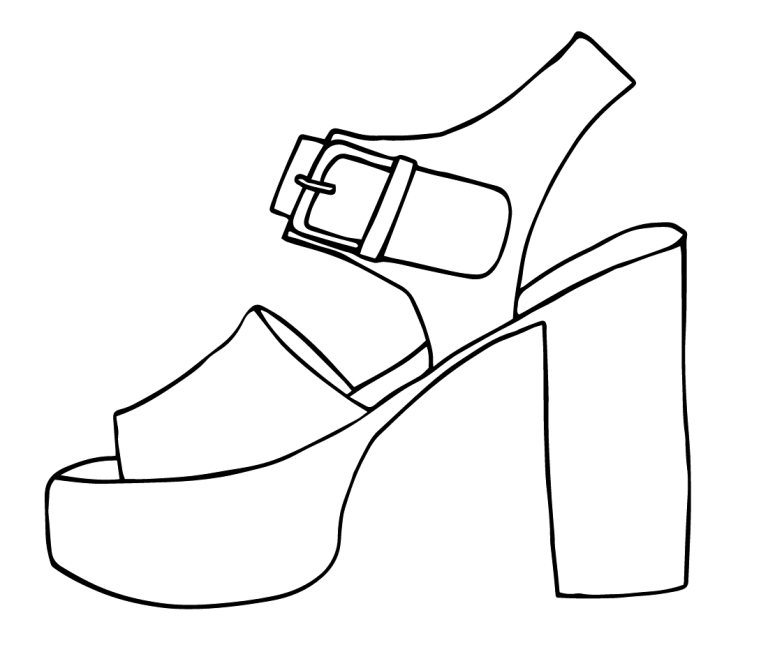 Sandals Coloring Pages - Free Printable Coloring Pages