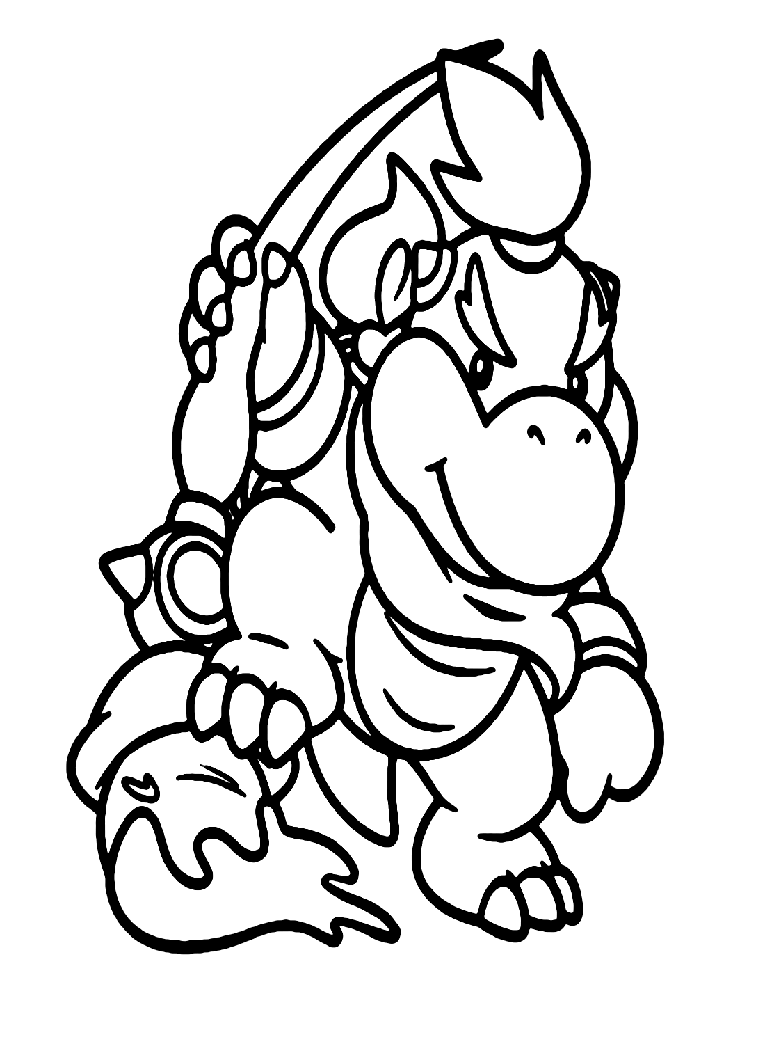 20 Free Printable Bowser Jr Coloring Pages