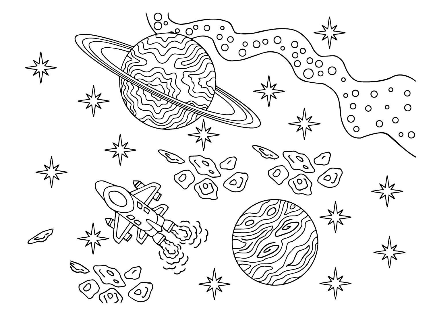 Images Galaxy Coloring Page