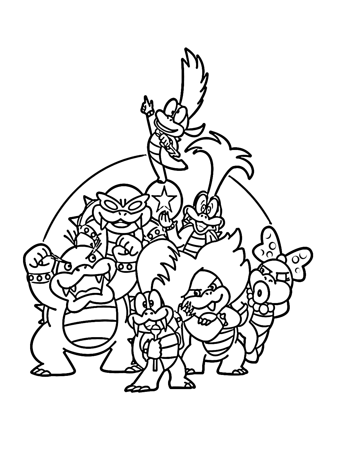 Images Koopalings Coloring Pages