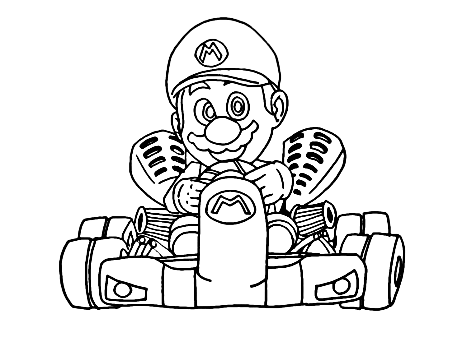 Images Mario Kart Coloring Pages